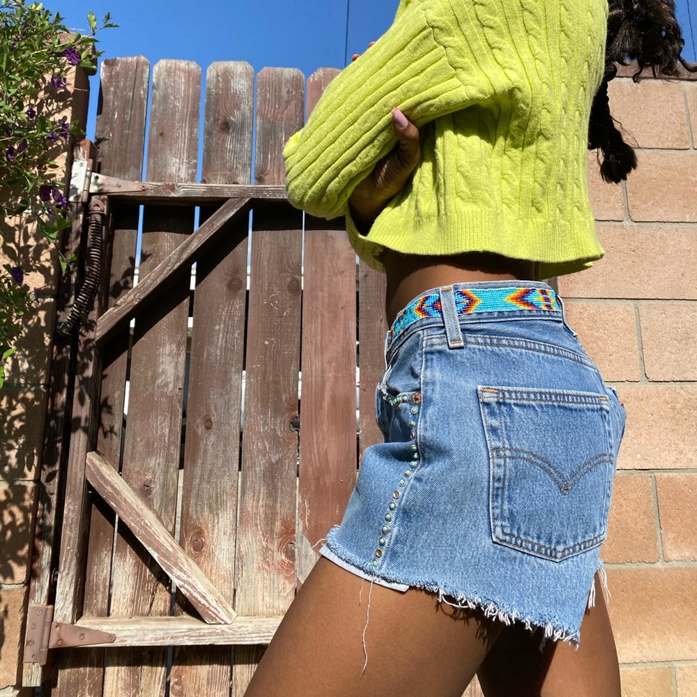 Super cute vintage beaded shorts.